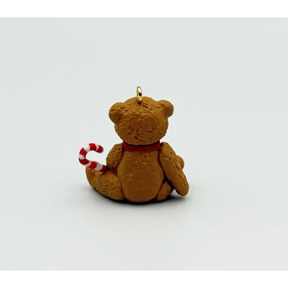 Hallmark Keepsake Ornament Christmas Bear Candy Cane Miniature 1996 Vintage